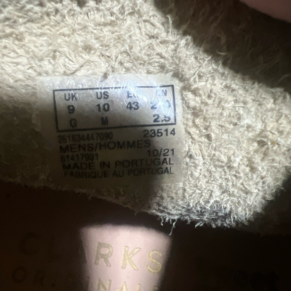 CLARKS Wallabee 'Sweet Chick' Speckled Waffle Suede Chukka Boots Men's Sz. 10M - Picture 7 of 9